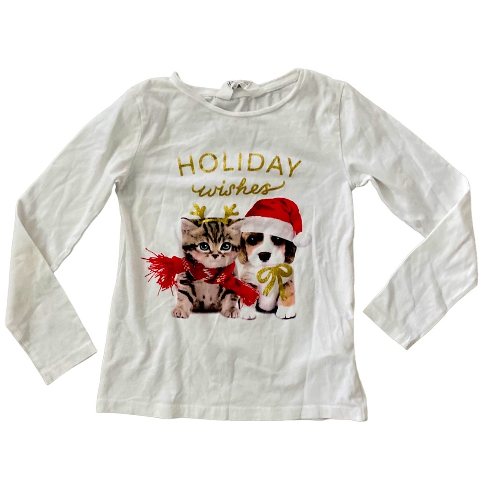 H&M Girl’s Holiday Wishes Long sleeve top
